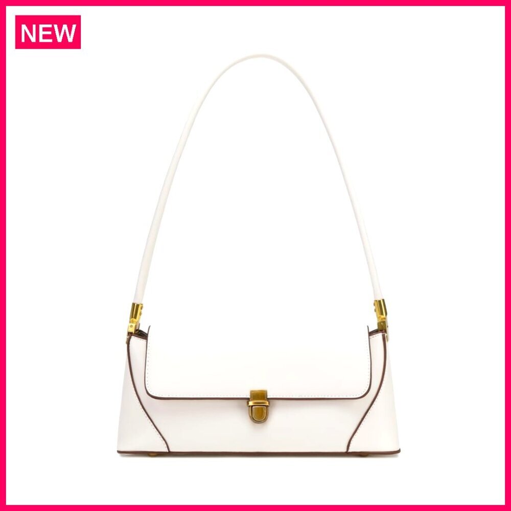 Vintage PU Leather Hobo Shoulder Bag Mini Purse with Zippered Pocket
